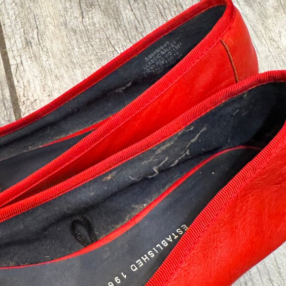Gap Ballet Flats in Bright Red Women's size 10 - Picture 6 of 6